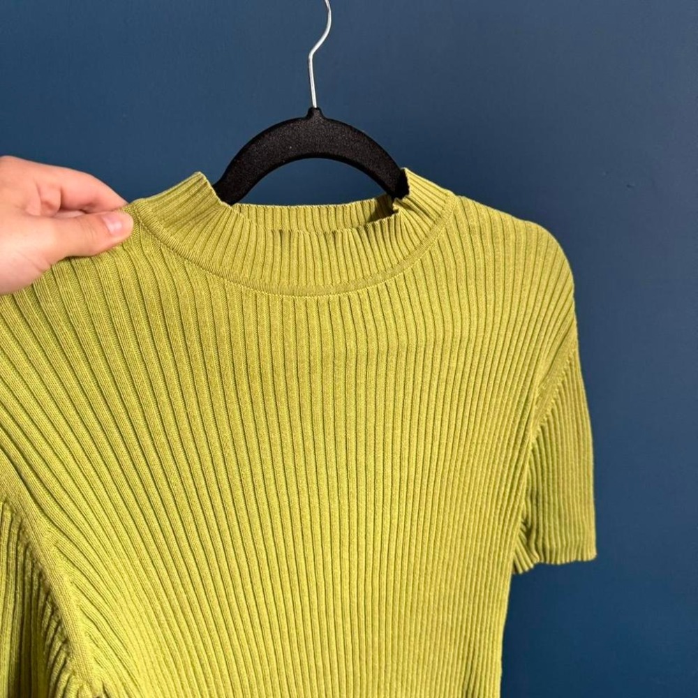 Chartreuse Ribbed Sweater - bossini - Picture 4 of 8